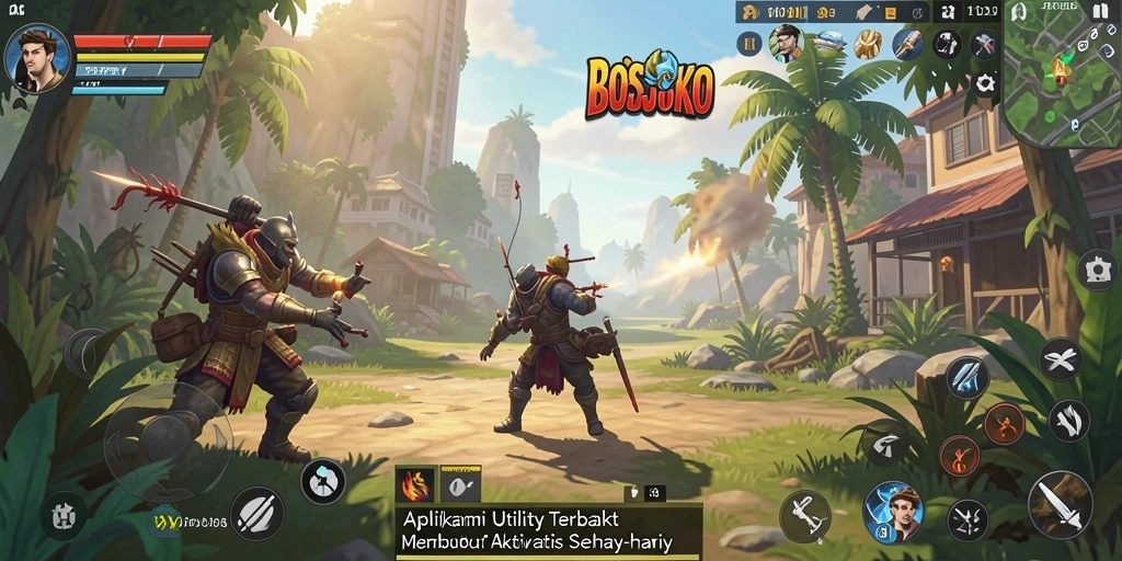 Tampilan utama aplikasi BOSJOKO yang memudahkan pengelolaan tugas harian.
