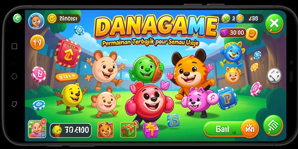 Tampilan gameplay yang seru dan penuh warna dari DANAGAME.