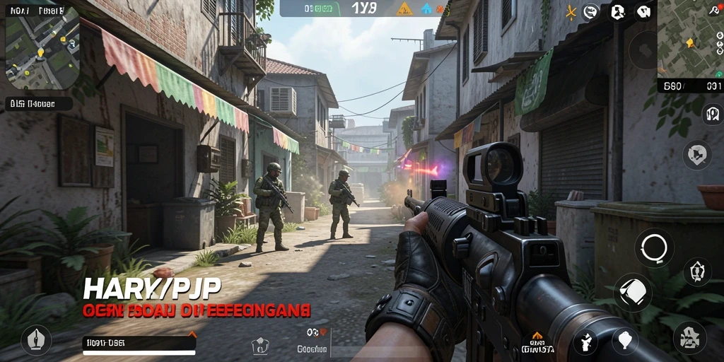 Tangkapan layar dari aksi gameplay menegangkan HARAPJP.