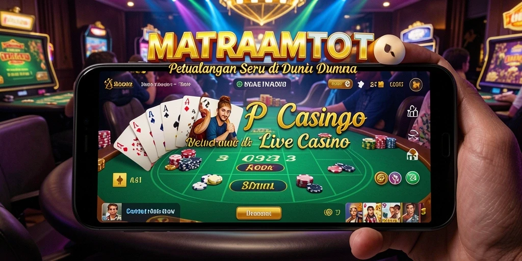 Tampilan gameplay Live Casino yang mendebarkan dan interaktif.