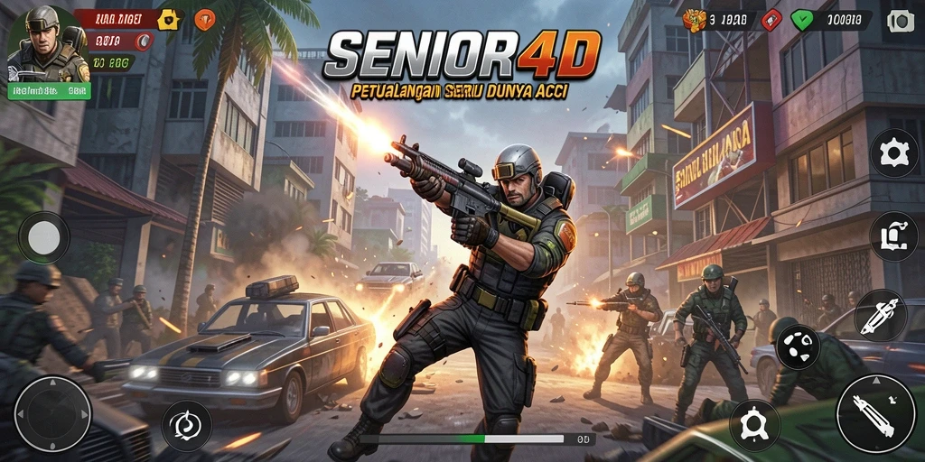 Tampilan seru dari gameplay <strong>SENIOR4D</strong> yang penuh aksi.