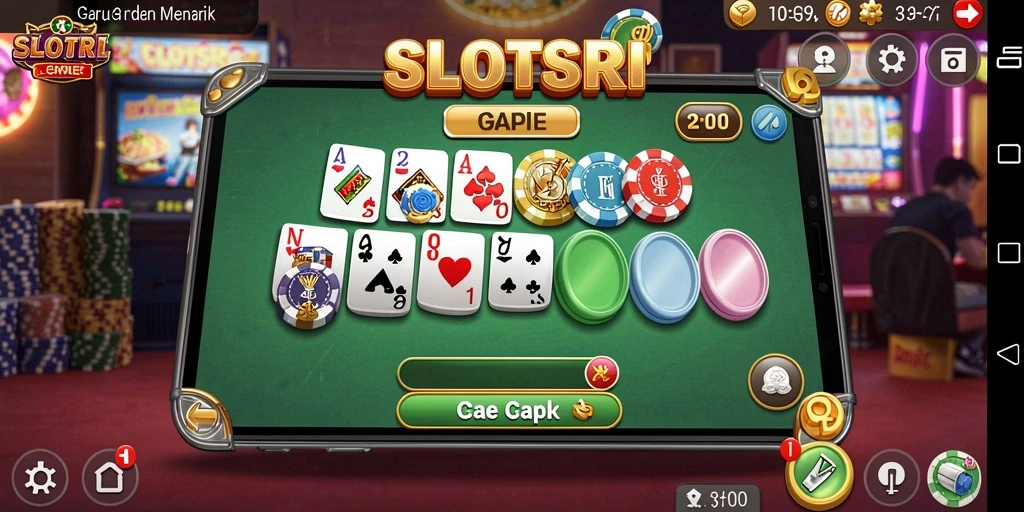 Screenshot gameplay SLOTSRI yang menampilkan keseruan bermain Gaple.