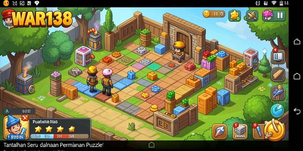 Tampilkan gameplay seru dalam permainan Puzzle WAR138.